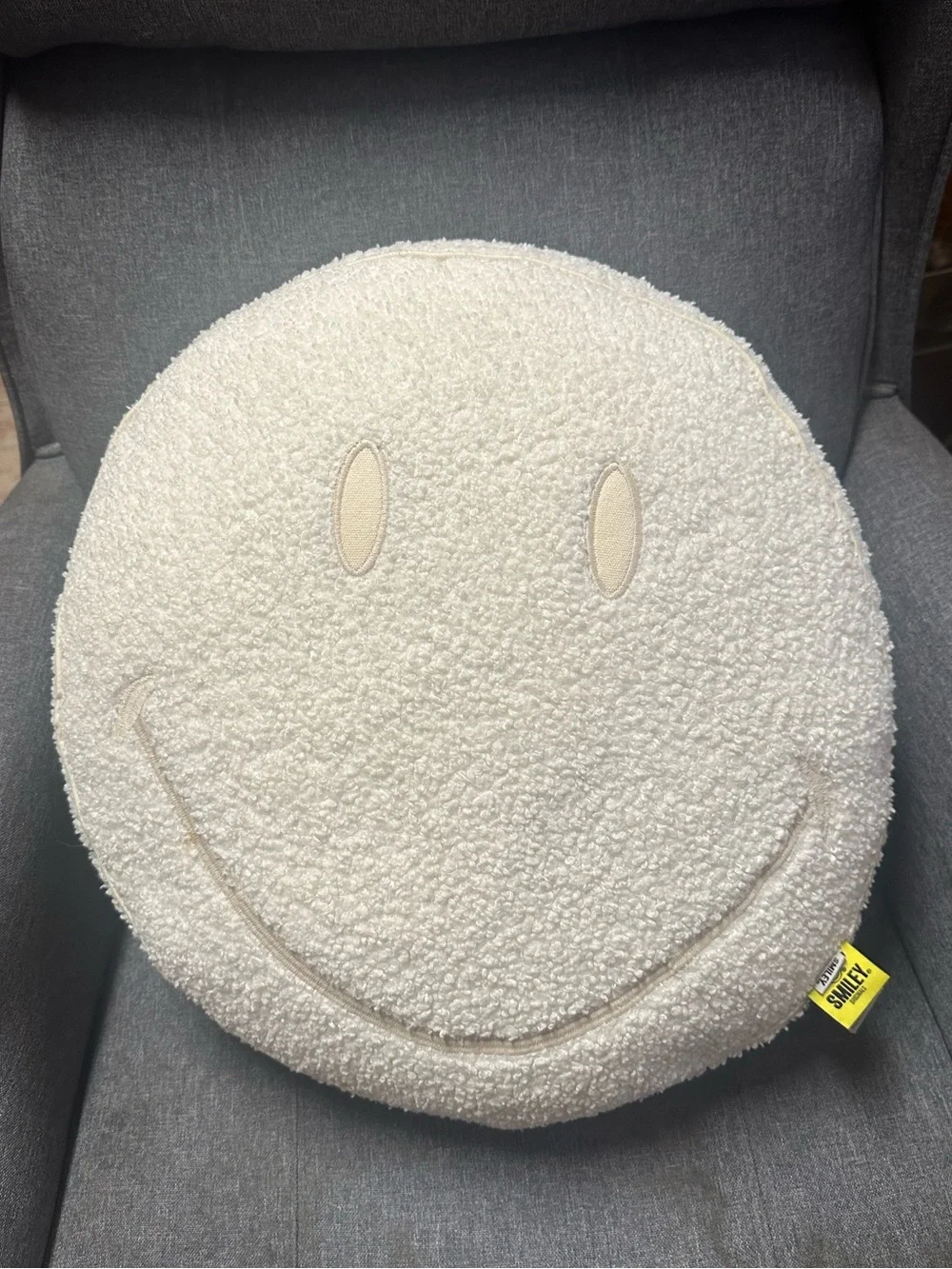 Boucle Smiley Get Cushy Cushion by Smiley